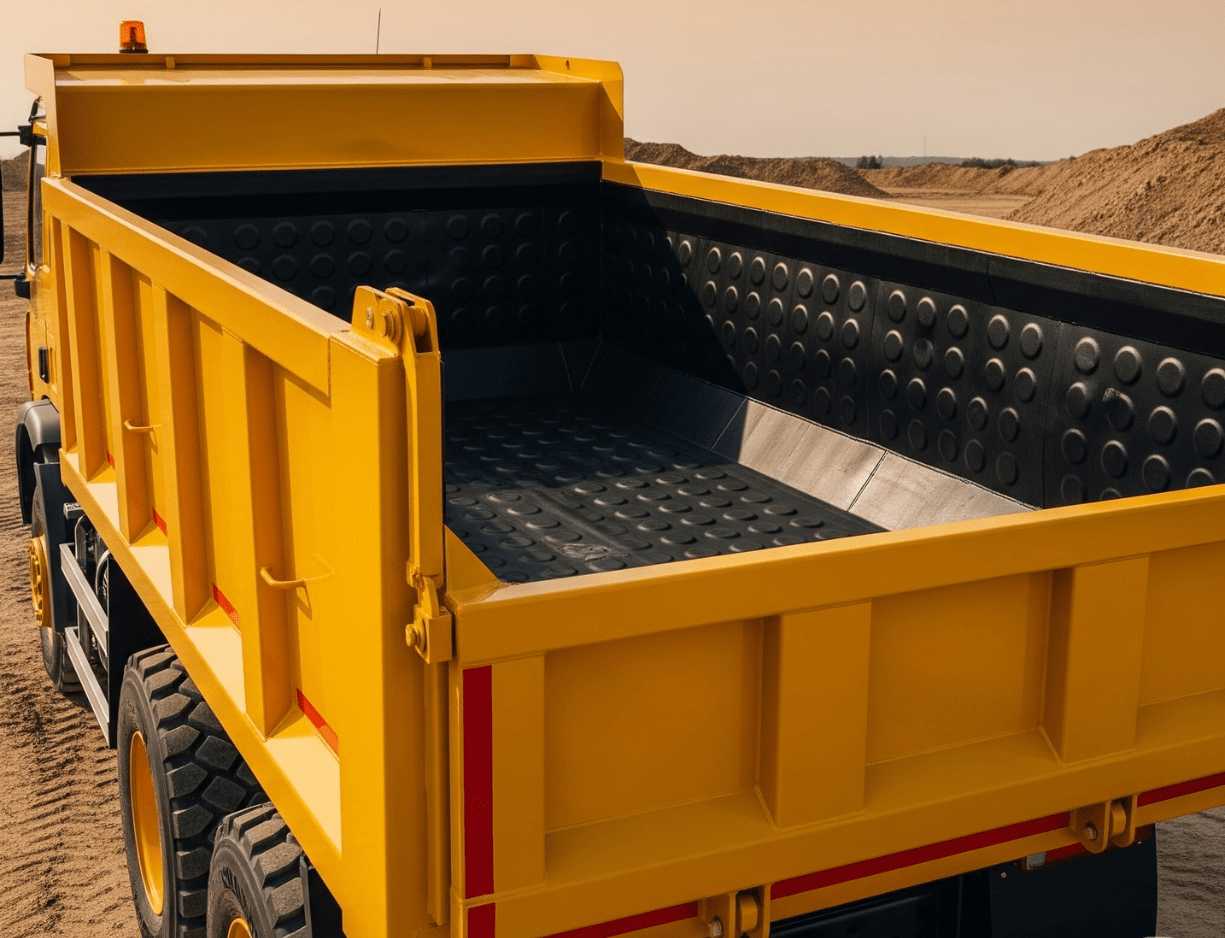 Dump Truck Rubber Liner Perspective